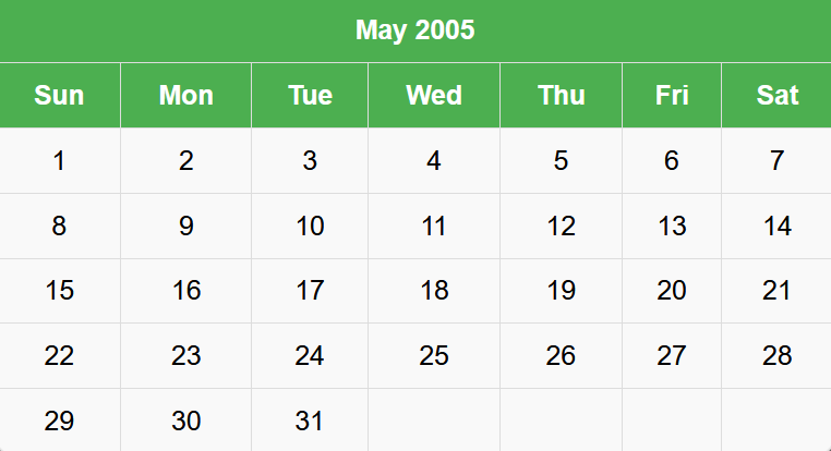 Calendar